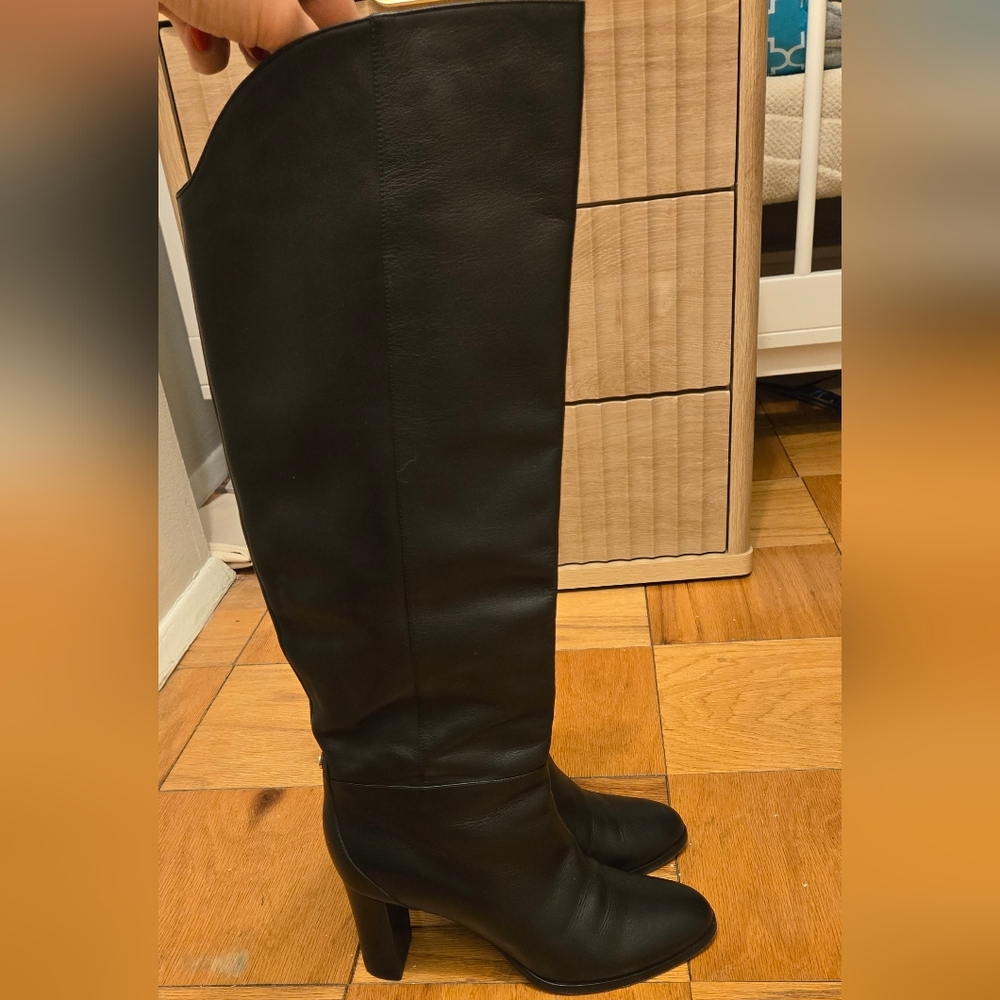 JIMMY CHOO Madalie 80 leather knee boots. European Size 40